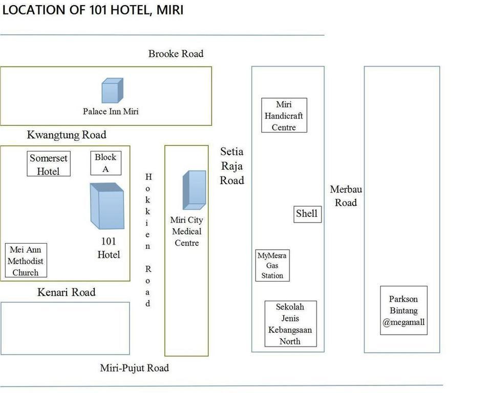 101 Hotel Miri Eksteriør billede